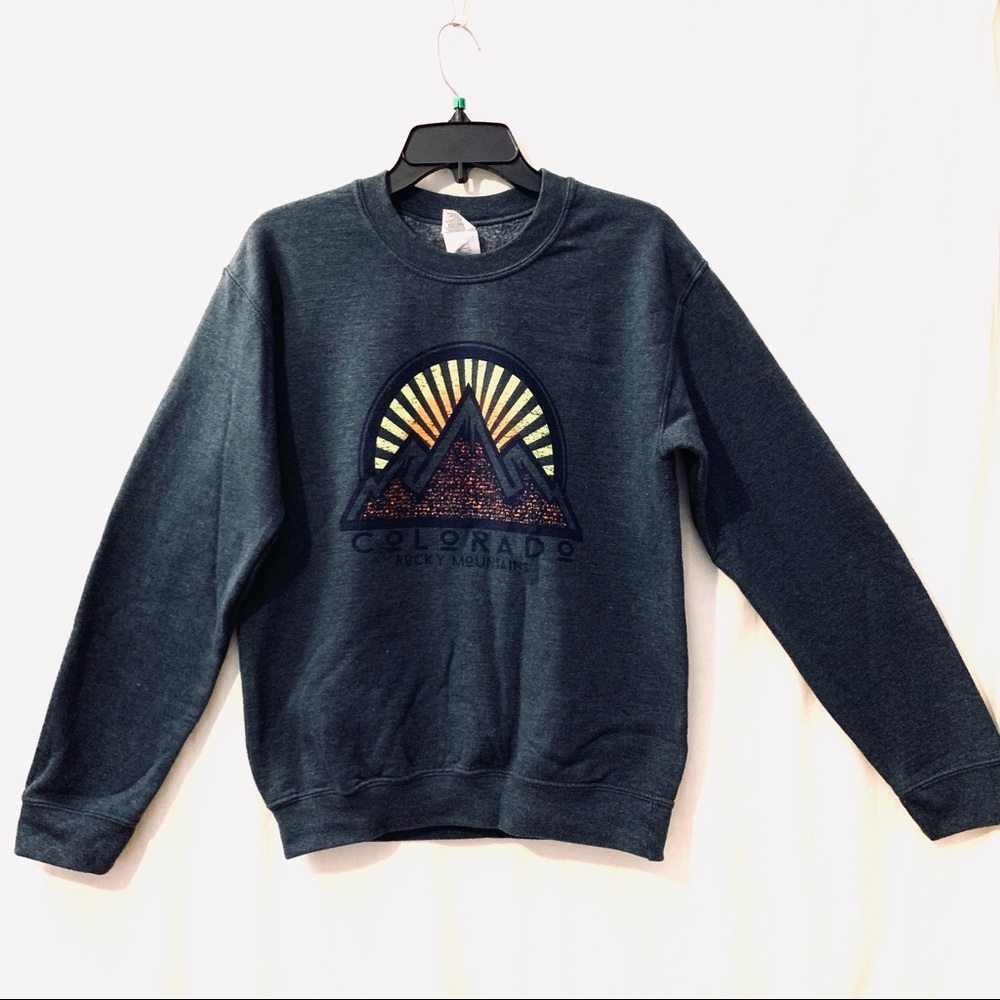 Comfy Unisex Colorado Rocky Mountain sweater (S) - Picture 1 of 3